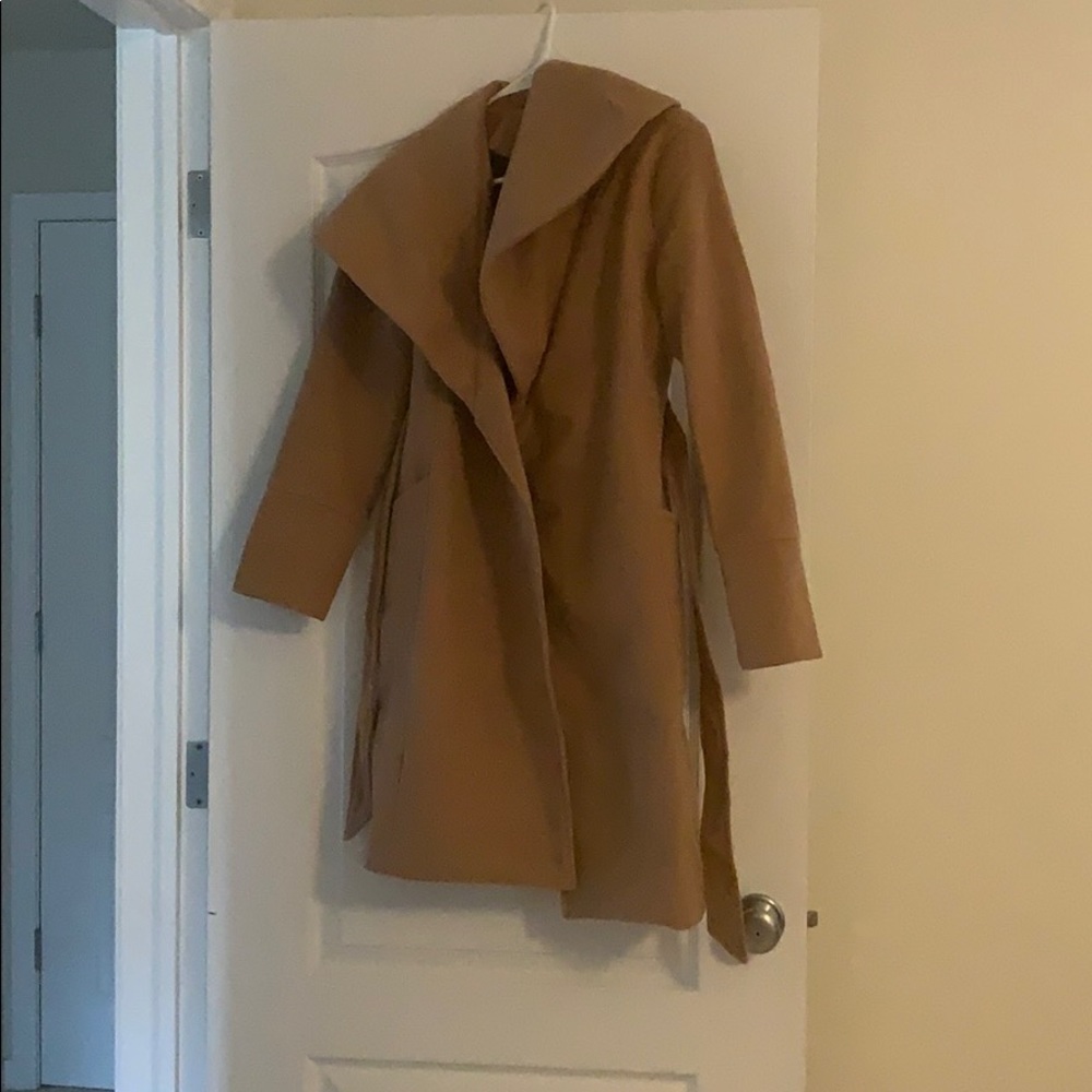 Mink Pink Camel Coat with Belt
